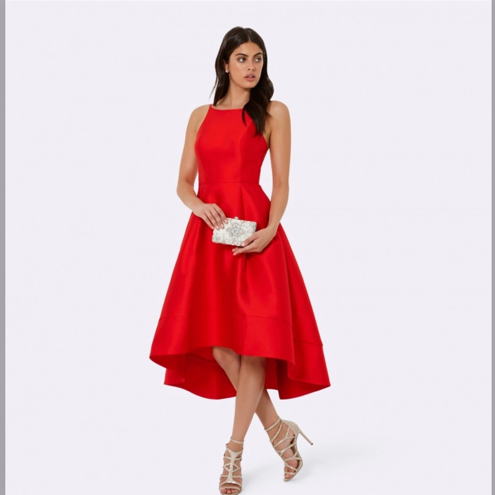 Lexie structured hi-low prom dress